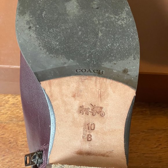 Coach Burgundy Booties - Great Condition! - Picture 9 of 9